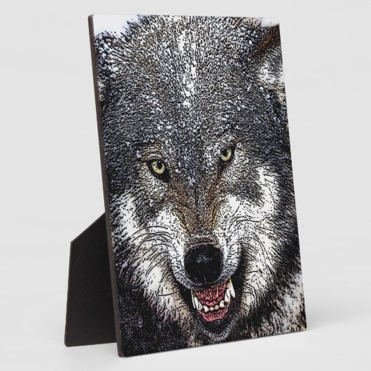 Wild Wolf Fotoplatte (Seite)