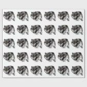 Wild Wolf Geschenkpapier (Flach)