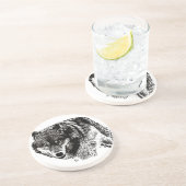 Wild Wolf Getränkeuntersetzer (Seite)