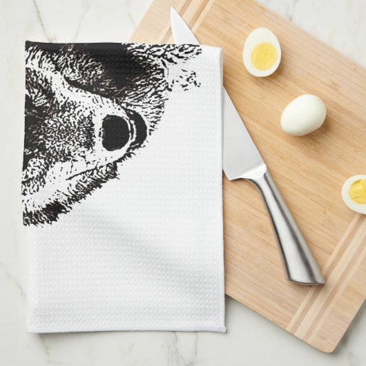 Wild Wolf Handtuch (Viertel Falte)