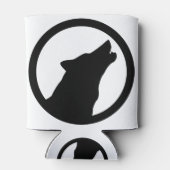 Wild Wolf Howling Logo Dosenkühler (Rückseite)