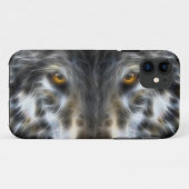 Wild Wolf Inspirational Portrait Case-Mate iPhone Hülle (Rückseite (Horizontal))