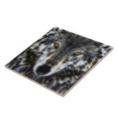 Wild Wolf Inspirational Portrait Fliese (Seite)