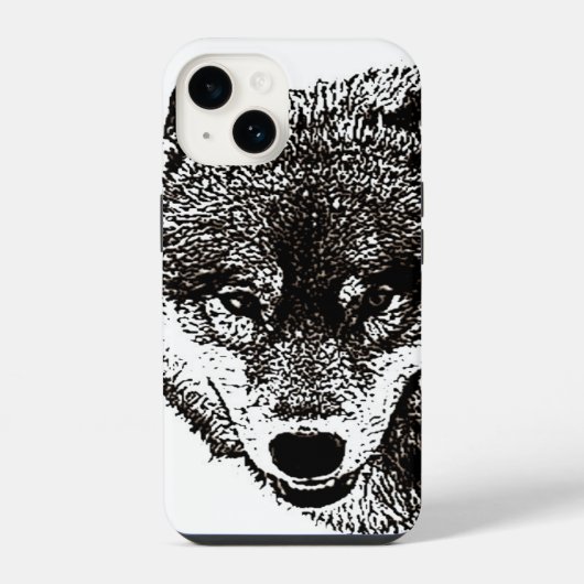 Wild Wolf iPhone Hülle (Rückseite)