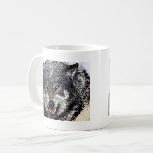 Wild Wolf Kaffeetasse (Vorderseite Links)