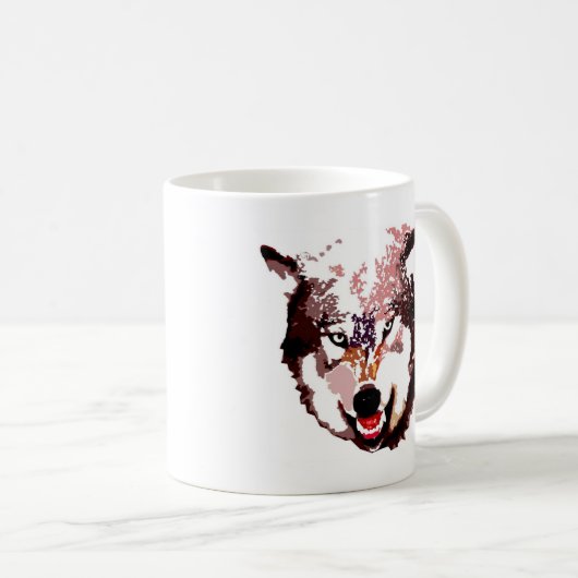 Wild Wolf Kaffeetasse (VorderseiteRechts)