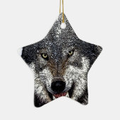 Wild Wolf Keramik Ornament (Rechts)