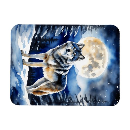 Wild Wolf Magnet (Horizontal)
