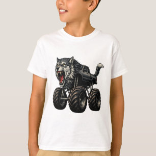 Wild Wolf Monster-Truck T-Shirt