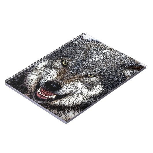 Wild Wolf Notizblock (Linke Seite)