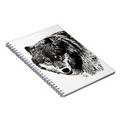 Wild Wolf Notizblock (Rechte Seite)