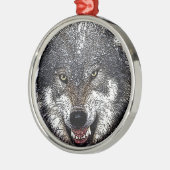 Wild Wolf Ornament Aus Metall (Links)
