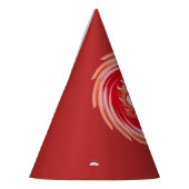 Wild Wolf Peitschenhüte aus rotem Party Partyhütchen (Links)