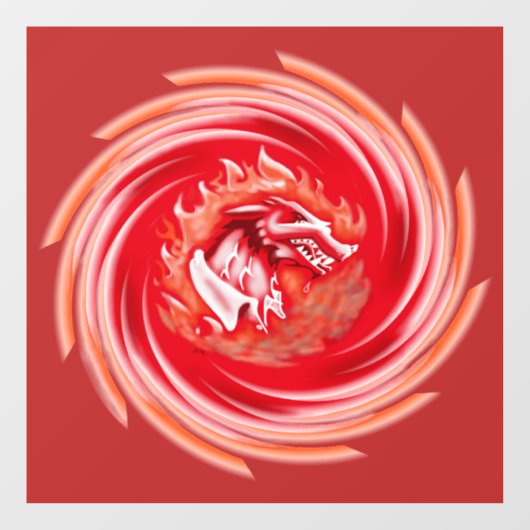 Wild Wolf Pfeifenrotes Fensterklammern Fensteraufkleber (Blatt)