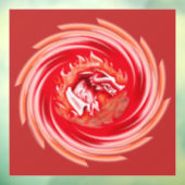 Wild Wolf Pfeifenrotes Fensterklammern Fensteraufkleber (Blatt 3)