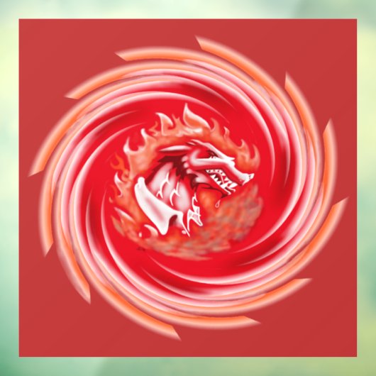 Wild Wolf Pfeifenrotes Fensterklammern Fensteraufkleber (Blatt 3)