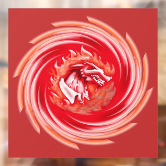 Wild Wolf Pfeifenrotes Fensterklammern Fensteraufkleber (Blatt 2)