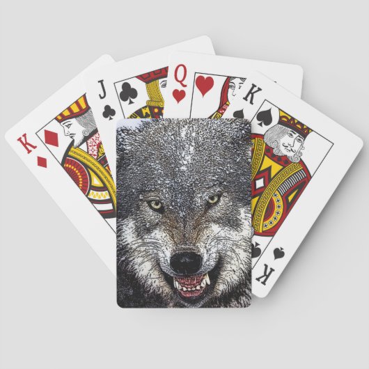 Wild Wolf Spielkarten (Rückseite)