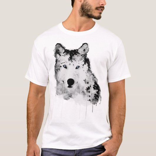 Wild Wolf Watercolor T-Shirt (Vorderseite)