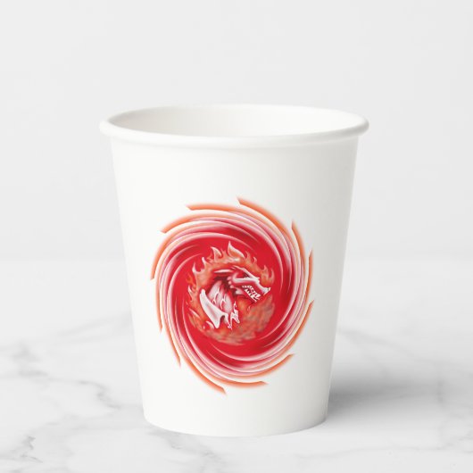 Wild Wolf Whirling-Becher Pappbecher (Vorderseite)