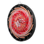 Wild Wolf Whirling Black Dartboard Dartscheibe (Vorderseite rechts)