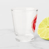Wild Wolf Whirling Klarscherglas Schnapsglas (Links)
