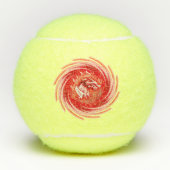 Wild Wolf Whirling Penn Tennisbälle (Vorderseite)