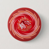 Wild Wolf Whirling Red Button (Vorderseite)