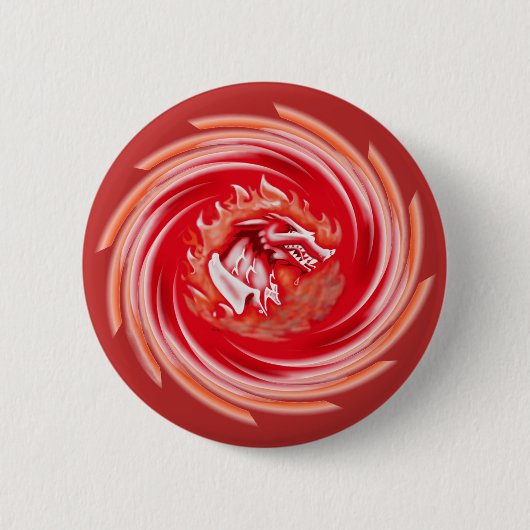 Wild Wolf Whirling Red Button (Vorderseite)