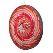 Wild Wolf Whirling Red Dartboard Dartscheibe (Vorderseite rechts)