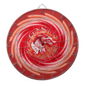 Wild Wolf Whirling Red Dartboard Dartscheibe (vorne)