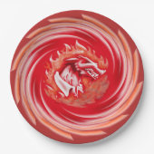 Wild Wolf Whirling Teller (Vorderseite)