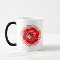 Wild Wolf Whirling Weiß Morphing Tasse