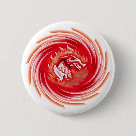 Wild Wolf Whirling weiße Taste Button (Vorderseite)