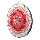 Wild Wolf Whirling White Dart Board Dartscheibe (Vorderseite rechts)