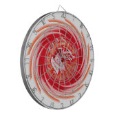 Wild Wolf Whirling White Dart Board Dartscheibe (Vorderseite Links)