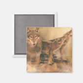 Wild Wolves Magnet (Vorderseite/Rückseite)