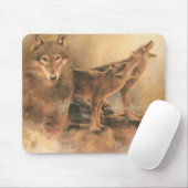 Wild Wolves Mouse Pad Mousepad (Mit Mouse)