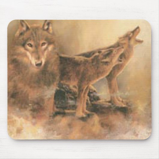 Wild Wolves Mouse Pad Mousepad (Vorne)