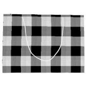 Wild Wonderful Christmas Black Buffalo Kariert ID6 Große Geschenktüte (Rückseite)