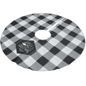 Wild Wonderful Christmas Black Buffalo Kariert ID6 Polyester Weihnachtsbaumdecke (Schrägansicht)