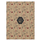 Wild Wonderful Christmas Pattern/Kraft Red ID604 Tischdecke (Vorderseite)