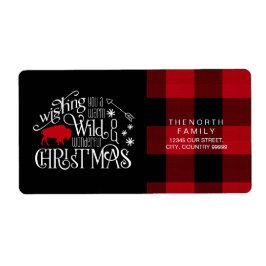 Wild Wonderful Christmas Red & Black Buffalo ID604