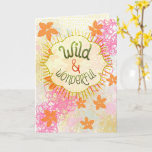 Wild & Wonderful – Handlettered Whimsical  Karte