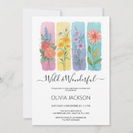 Wild & Wonderful Watercolor Birthday Invitation Einladung