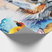 Wild Wonders Watercolor Collage Geschenkpapier (Ecke)