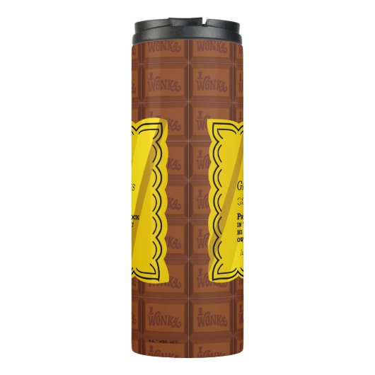 Wild Wonka Golden Ticket Thermosbecher (Rückseite)