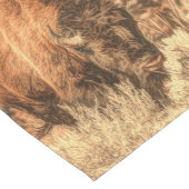 Wild Woodland Bison Kurzer Tischläufer (Ecke)