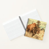 Wild Woodland Bison Notizblock (Innenseite)