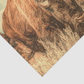 Wild Woodland Bison Seidenpapier (Ausschnitt)